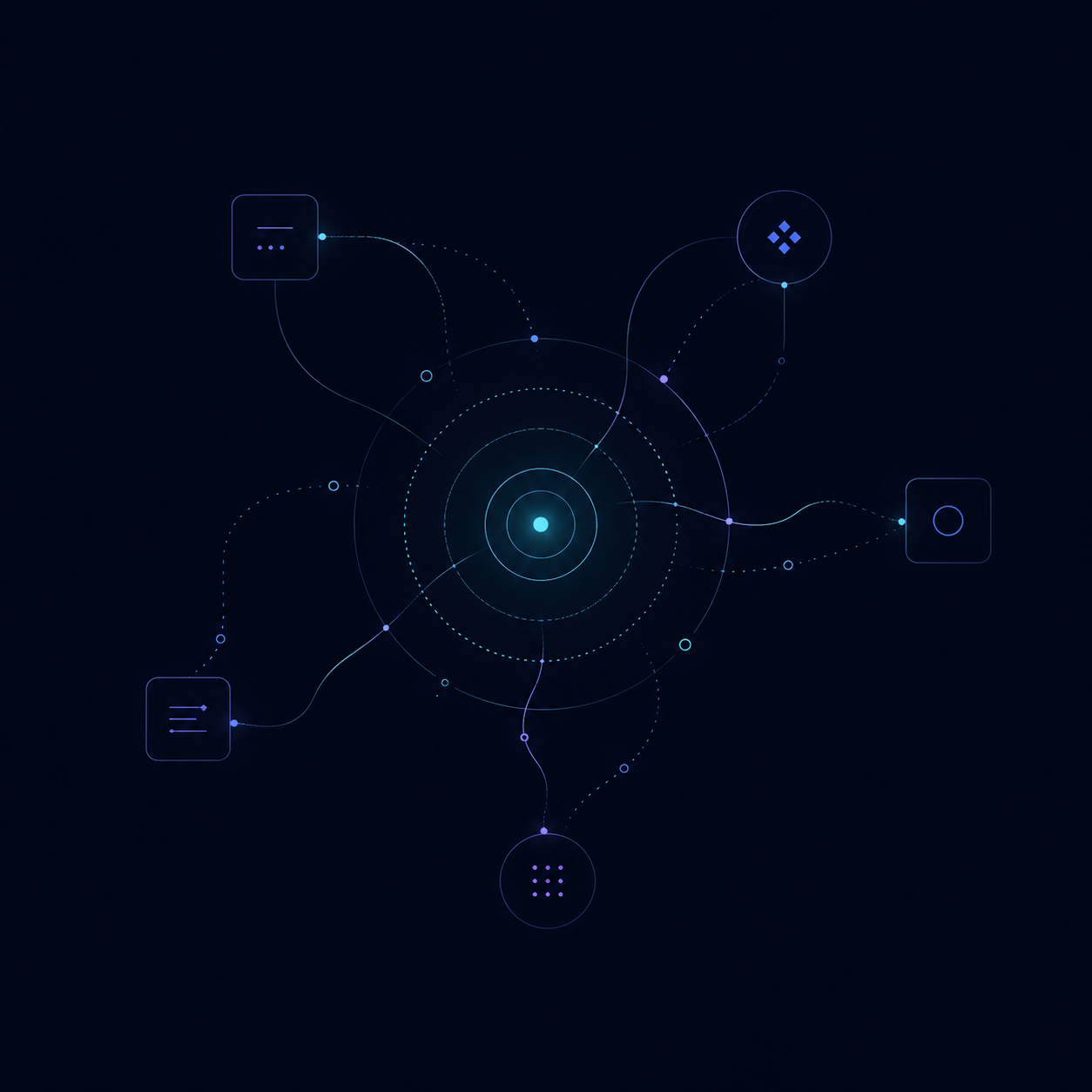 AI chatbot development illustration